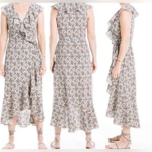 Max Studio Floral Wrap Dress, Sz XL